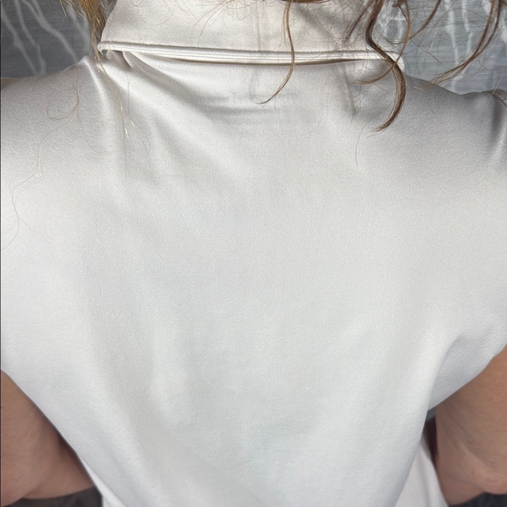 Vineyard Vines Cream Pleated Polo Sundress M Performance - Picture 5 of 8